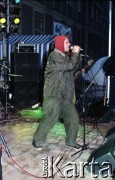1996-1997, Warszawa, Polska.
Zespół Armia, koncert w klubie Proxima, n/z Tomasz 