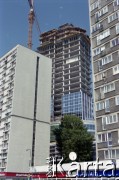 2002-2003, Warszawa, Polska.
Spektrum Tower w budowie przy Rondzie ONZ.
Fot. Artur Polit, zbiory Fundacji Ośrodka KARTA