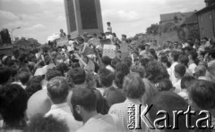 19.06.1988, Warszawa, Polska.
Happening Pomarańczowej Alternatywy 