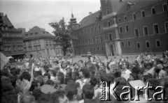 19.06.1988, Warszawa, Polska.
Happening Pomarańczowej Alternatywy 