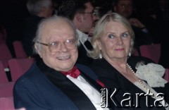 03.03.2003, Warszawa, Polska.
Gala Nagród Akademii Telewizyjnej Wiktory 2002 w Teatrze Wielkim, n/z Zygmunt Broniarek.
Fot. Artur Polit, zbiory Fundacji Ośrodka KARTA