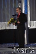03.03.2003, Warszawa, Polska.
Gala Nagród Akademii Telewizyjnej Wiktory 2002 w Teatrze Wielkim, n/z Andrzej Fidyk.
Fot. Artur Polit, zbiory Fundacji Ośrodka KARTA
