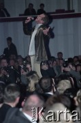 03.03.2003, Warszawa, Polska.
Gala Nagród Akademii Telewizyjnej Wiktory 2002 w Teatrze Wielkim, n/z Pierre Garand Garou.
Fot. Artur Polit, zbiory Fundacji Ośrodka KARTA