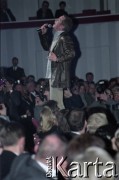 03.03.2003, Warszawa, Polska.
Gala Nagród Akademii Telewizyjnej Wiktory 2002 w Teatrze Wielkim, n/z Pierre Garand Garou.
Fot. Artur Polit, zbiory Fundacji Ośrodka KARTA