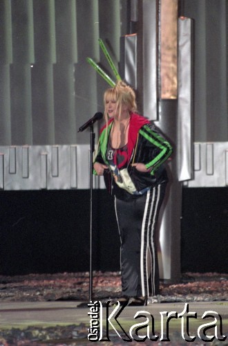 03.03.2003, Warszawa, Polska.
Gala Nagród Akademii Telewizyjnej Wiktory 2002 w Teatrze Wielkim, n/z Maryla Rodowicz.
Fot. Artur Polit, zbiory Fundacji Ośrodka KARTA