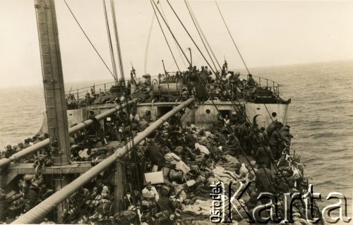 23-24.06.1940, brak miejsca.
Ewakuacja wojsk polskich z Francji do Wielkiej Brytanii
Fot. NN, udostępniła Irena Godyń, zbiory Ośrodka KARTA