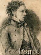 Józef Kościałkowski, lekarz, działacz społeczny, uczestnik powstania styczniowego, ojciec profesora Stanisława Kościałkowskiego. Kopia rysunku wykonanego w 1858 roku w Wilnie.
Fot. NN, udostępnili Ewa i Stefan Petrusewiczowie, zbiory Ośrodka KARTA