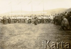 1940, Crawford, Szkocja, Wielka Brytania.
Obóz Polskich Sił Zbrojnych w Wielkiej Brytanii. Zawody sportowe żołnierzy - 