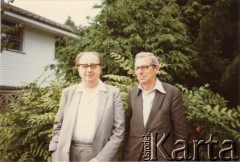 Lipiec 1984, Londyn, Anglia, Wielka Brytania. 
Albin Tybulewicz i Wiesław Chrzanowski.
Fot. NN, udostępniła Tuliola Tybulewicz, zbiory Ośrodka KARTA