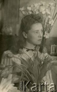 5.04.1949, Witley, Wielka Brytania.
Żołnierz Armii Polskiej na Wschodzie i Pomocniczej Służby Kobiet, sanitariuszka Irena Sawka. Zdjęcie wykonane z okazji imienin.
Fot. NN, udostępniła Irena Sawka, zbiory Ośrodka KARTA