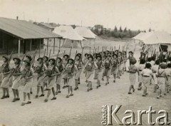 Październik 1943, Palestyna.
318 Kompania Kantyn Polowych i Bibliotek Ruchomych. 
Fot. NN, udostępniła Irena Sawka, zbiory Ośrodka KARTA