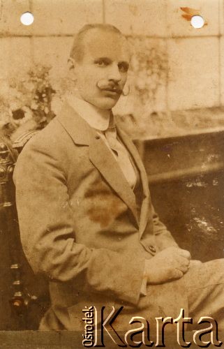 1911, brak miejsca.
Henryk Aleksander Stankiewicz, ojciec Barbary Kowalewskiej.
Fot. NN, udostępniła Barbara Kowalewska, zbiory Ośrodka KARTA