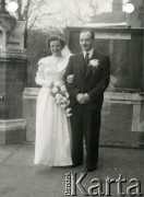 19.02.1955, Londyn, Anglia, Wielka Brytania.
Barbara z domu Stankiewicz Kowalewska z mężem.
Fot. NN, udostępniła Barbara Kowalewska, zbiory Ośrodka KARTA