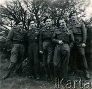 1947, Hartford Bridge, Anglia, Wielka Brytania.
Żołnierze 4 Pułku Pancernego 