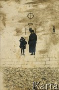 1925-1927, Francja.
Larysa Zajączkowska z babcią Larysą Michelson na spacerze.
Fot. NN, kolekcja Larysy Zajączkowskiej-Mitznerowej, zbiory Ośrodka KARTA