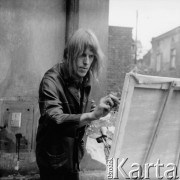 1978, Kraków - Kazimierz, Polska.
Malarz.
Fot. Stanisław Kulawiak, zbiory Ośrodka KARTA.