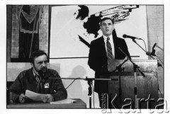 25–28.08.1988, Kraków, Polska.
Międzynarodowa Konferencja Praw Człowieka, odbywająca się w kościele św. Maksymiliana Marii Kolbego w Mistrzejowicach.
Fot. Stanisław Kulawiak, zbiory Ośrodka KARTA  

