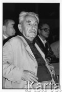 25–28.08.1988, Kraków, Polska.
Międzynarodowa Konferencja Praw Człowieka, odbywająca się w kościele św. Maksymiliana Marii Kolbego w Mistrzejowicach. Na zdjęciu Jerzy Turowicz.
Fot. Stanisław Kulawiak, zbiory Ośrodka KARTA  

