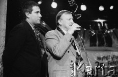 28.11.1998, Kalisz, Polska.
25. Międzynarodowy Festiwal Pianistów Jazzowych. Na zdjęciu Marcin Kydryński i Marek Karewicz.
Fot. Stanisław Kulawiak, zbiory Ośrodka KARTA