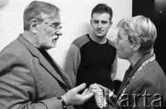 29.11.2003, Kalisz, Polska.
30. Międzynarodowy Festiwal Pianistów Jazzowych. Z lewej kompozytor i multiinstrumentalista Andrzej Kurylewicz, z prawej Barbara Fibingier.
Fot. Stanisław Kulawiak, zbiory Ośrodka KARTA