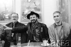 29.11.2003, Kalisz, Polska.
30. Międzynarodowy Festiwal Pianistów Jazzowych. Z lewej dziennikarz Marek Karewicz.
Fot. Stanisław Kulawiak, zbiory Ośrodka KARTA