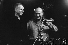 30.11.2003, Kalisz, Polska.
30. Międzynarodowy Festiwal Pianistów Jazzowych. Na scenie Marc Copland (z lewej) i Dave Liebman.
Fot. Stanisław Kulawiak, zbiory Ośrodka KARTA