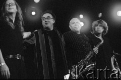 27.11.2004, Kalisz, Polska.
31. Międzynarodowy Festiwal Pianistów Jazzowych. Vitold Rek i Vladislav Sendetzki, na scenie: Vladislav Sendetzki, Vitold Rek, Gerd Dudek, Martin France.
Fot. Stanisław Kulawiak, zbiory Ośrodka KARTA