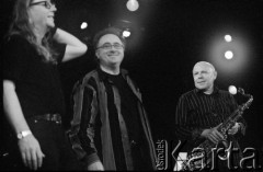 27.11.2004, Kalisz, Polska.
31. Międzynarodowy Festiwal Pianistów Jazzowych. Vitold Rek i Vladislav Sendetzki, na scenie: Vladislav Sendetzki, Vitold Rek, Gerd Dudek.
Fot. Stanisław Kulawiak, zbiory Ośrodka KARTA