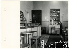 1940, Rzeszów, dystrykt krakowski, Generalne Gubernatorstwo.
Wnętrze lokalu gastronomicznego 