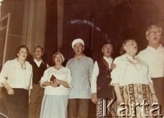 Brak daty, Kowno.
Chórzyści z Polskiego Zespółu Folklorystycznego 