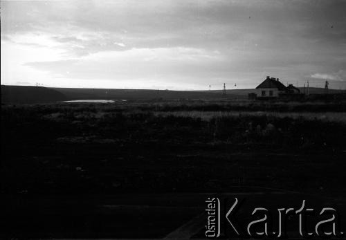 1955-1957, Workuta, Komi ASRR, ZSRR.
Krajobraz. W głębi widoczne zabudowania łagrów.
Fot. Eugeniusz Cydzik, udostępnił Eugeniusz Cydzik w ramach projektu 