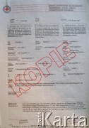 4.11.1997, Bad Arolsen, Niemcy.
Kopia pisma od International Tracing Service do Romana Sohora poświadczające uwięzienie w obozach koncentracyjnych w Auschwitz, Ravensbruck i Sachsenhausen. Tłumaczenie na język ukraiński.
Zbiory Archiwum Historii Mówionej Ośrodka KARTA i Domu Spotkań z Historią, udostępnił Roman Sogor w ramach projektu 