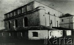 1920-1939, Pińsk, woj. poleskie, Polska.
Wielka Synagoga.
Fot. NN, zbiory Archiwum Historii Mówionej Ośrodka KARTA i Domu Spotkań z Historią, udostępniła Albina Smołko w ramach projektu 