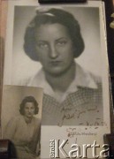 Lata 40., Ryga, Łotwa.
Portret Jadwigi Oszmiago, siostry Sabiny Duki.
Fot. NN, zbiory Archiwum Historii Mówionej Ośrodka KARTA i Domu Spotkań z Historią, udostępniła Sabina Duka w ramach projektu 