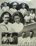 II poł. lat 30., Ryga, Łotwa.
Kolaż fotografii ryskich tenisistów. Wśród nich Sabina Duka.
Fot. NN, zbiory Archiwum Historii Mówionej Ośrodka KARTA i Domu Spotkań z Historią, udostępniła Sabina Duka w ramach projektu 