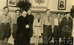 Lata 30., Republika Łotewska.
Harcerze. Fotografia z rodzinnego archiwum Bogumiły Dmuchowskiej (z d. Wróblewskiej).
Fot. NN, zbiory Archiwum Historii Mówionej Ośrodka KARTA i Domu Spotkań z Historią, udostępniła Bogumiła Dmuchowska w ramach projektu 