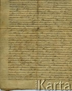 28.10.1861, Imperium Rosyjskie.
Dokument rodzinny ze zbiorów prywatnych Wandy Sosnowskiej (4/7)
Fot. NN, zbiory Archiwum Historii Mówionej Ośrodka KARTA i Domu Spotkań z Historią, udostępniła Wanda Sosnowska w ramach projektu 