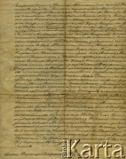 28.10.1861, Imperium Rosyjskie.
Dokument rodzinny ze zbiorów prywatnych Wandy Sosnowskiej (5/7)
Fot. NN, zbiory Archiwum Historii Mówionej Ośrodka KARTA i Domu Spotkań z Historią, udostępniła Wanda Sosnowska w ramach projektu 