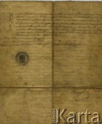 28.10.1861, Imperium Rosyjskie.
Dokument rodzinny ze zbiorów prywatnych Wandy Sosnowskiej (6/7)
Fot. NN, zbiory Archiwum Historii Mówionej Ośrodka KARTA i Domu Spotkań z Historią, udostępniła Wanda Sosnowska w ramach projektu 