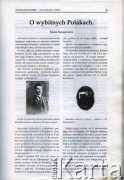 1995, Łotwa.
Artykuł o wybitnych Polakach z ziemi krasławskiej, „Polak na Łotwie”, nr 3/4,1995r. (1/3)
Fot. NN, zbiory Archiwum Historii Mówionej Ośrodka KARTA i Domu Spotkań z Historią, udostępnił Kazimierz Rudzit w ramach projektu 