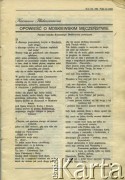 1993, Łotwa.
Kazimiera Iłłakowiczówna, Opowieść o moskiewskim męczeństwie, „Polak na Łotwie”, nr 2 (1993).
Fot. NN, zbiory Archiwum Historii Mówionej Ośrodka KARTA i Domu Spotkań z Historią, udostępnił Kazimierz Rudzit w ramach projektu 