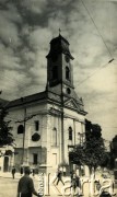 Po 1939, Czerniowce, Ukraińska SRR, ZSRR.
Kościół rzymsko-katolickiej parafii Podwyższenia Krzyża Świętego.
Fot. NN, zbiory Archiwum Historii Mówionej Ośrodka KARTA i Domu Spotkań z Historią, udostępniła Anna Hryńczuk w ramach projektu 