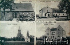 Pocz. XX w., Doruchów, zabór pruski.
Widokówka rodzinnego miasta s. Ryty (Ludwiki Pawlak).
Fot. NN, zbiory Archiwum Historii Mówionej Ośrodka KARTA i Domu Spotkań z Historią, udostępniła Ludwika Pawlak w ramach projektu 