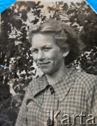 Lata 50., Baranowicze, Białoruska SRR, ZSRR.
Bronisława Szostak.
Fot. NN, zbiory Archiwum Historii Mówionej Ośrodka KARTA i Domu Spotkań z Historią, udostępniła Bronisława Szostak w ramach projektu 