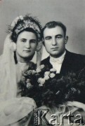 Lata 50., Baranowicze, Białoruska SRR, ZSRR.
Portret ślubny Kazimiery Staros i jej męża.
Fot. NN, zbiory Archiwum Historii Mówionej Ośrodka KARTA i Domu Spotkań z Historią, udostępniła Kazimiera Staros w ramach projektu 