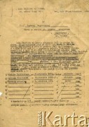 27.10.1938, Lwów, Polska.
Pismo Izby Skarbowej we Lwowie do Zuzanny Nagrodzkiej dotyczące uposażenia po zmarłym mężu Michale Nagrodzkim (strona 1 z 2).
Zbiory Archiwum Historii Mówionej Ośrodka KARTA i Domu Spotkań z Historią, udostępnił Włodzimierz Cependa w ramach projektu 