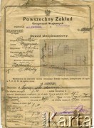 20.02.1930, Tarnopol, Polska.
Dowód ubezpieczeniowy. Zaświadczenie o ubezpieczeniu nieruchomości. Ubezpieczenie obowiązkowe od ognia. Szkic położenia nieruchomości.
Zbiory Archiwum Historii Mówionej Ośrodka KARTA i Domu Spotkań z Historią, udostępnił Włodzimierz Cependa w ramach projektu 