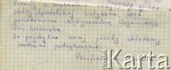 5.09.1987, Iwieniec, Białoruska SRR, ZSRR.
Prośba mieszkańców Iwieńca wysłana przez Episkopat Polski do Watykanu, w celu otwarcia Kościoła św. Aleksego (tzw. czerwonego kościoła), strona 2/2.
Fot. NN, zbiory Archiwum Historii Mówionej Ośrodka KARTA i Domu Spotkań z Historią, udostępniła Weronika Kwacz w ramach projektu 