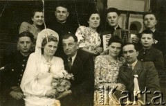1948, Konstantynów, Białoruska SRR, ZSRR.
Fotografia ślubna Scholastyki Pauksztello.
Fot. NN, zbiory Archiwum Historii Mówionej Ośrodka KARTA i Domu Spotkań z Historią, udostępniła Scholastyka Pauksztello w ramach projektu 
