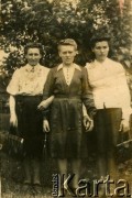 Lata 50., brak miejsca.
Portret trzech kobiet.
Fot. NN, zbiory Archiwum Historii Mówionej Ośrodka KARTA i Domu Spotkań z Historią, udostępniła Irena Orłowska w ramach projektu 